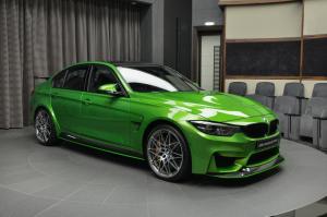 BMW M3 Sedan in Java Green M Performance by Abu Dhabi Motors 2017 года